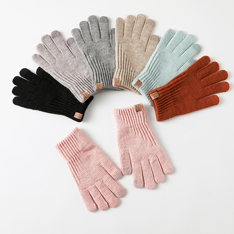 Women Winter Thickened Fleece  - Wool Glove Lined ulasan dan harga