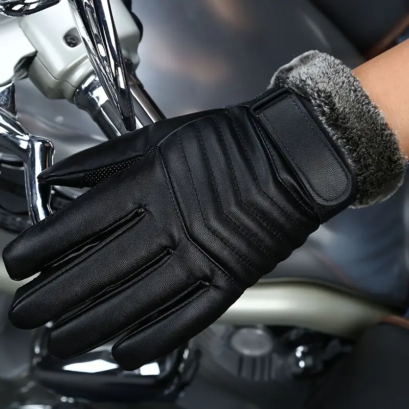 Leather Gloves Winter Warm Tou - Leather Driving Glove ulasan dan harga