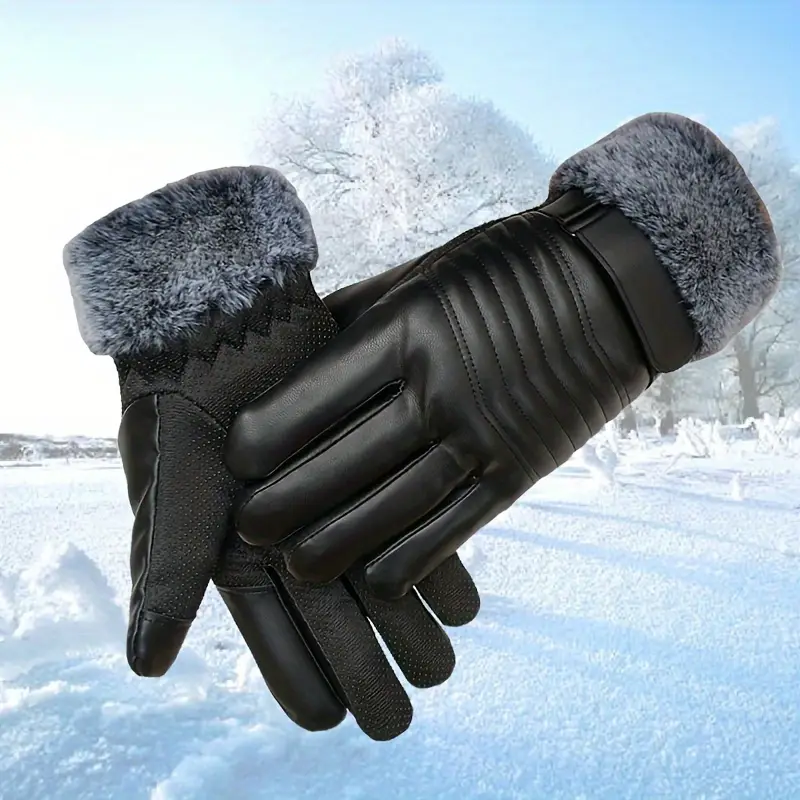 Leather Gloves Winter Warm Tou - Leather Driving Glove ulasan dan harga