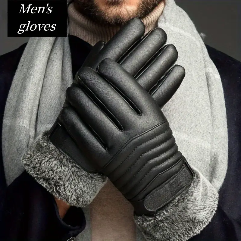 Leather Gloves Winter Warm Tou - Leather Driving Glove ulasan dan harga