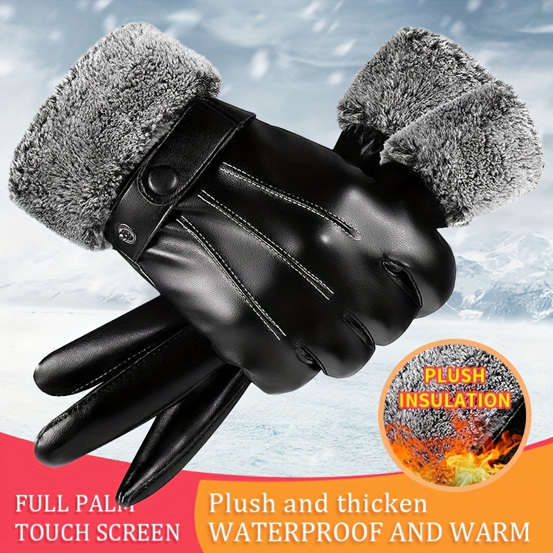 1/2/3Pairs Winter Leather Glov - Leather Driving Glove ulasan dan harga