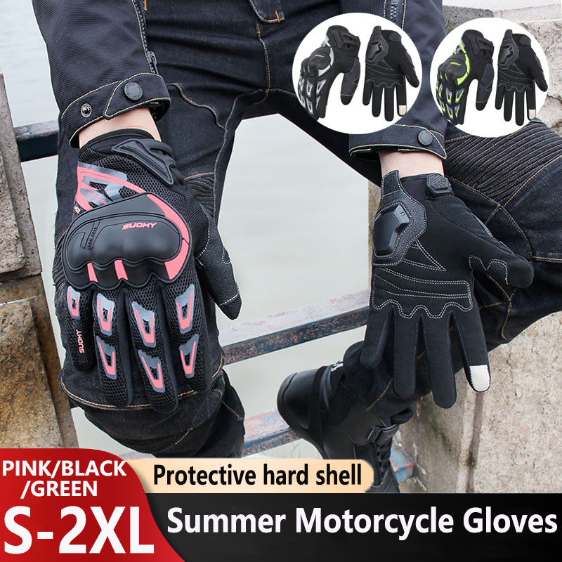Summer Motorcycle Gloves Breat - Motorcycle Glove Knuckle ulasan dan harga